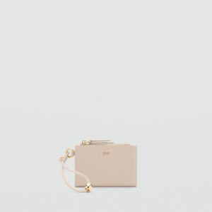 Faux-effect purse with zip