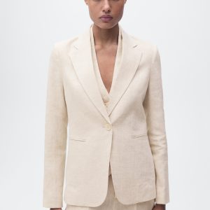 Linen suit blazer