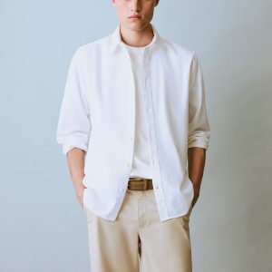 Linen oxford shirt