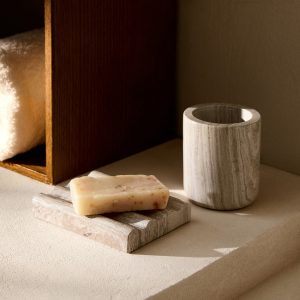 Marble soap dish