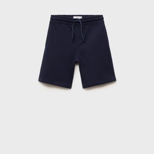 Cotton shorts with drawstring