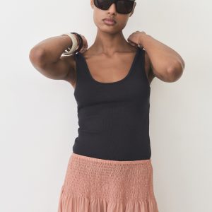 Cotton top with wide straps