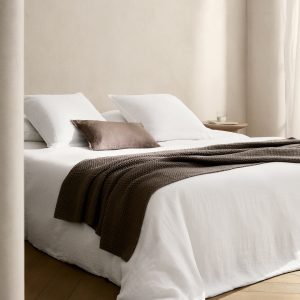 Washed linen duvet cover for 90 cm bed