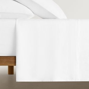 Washed linen top sheet for 90 cm bed
