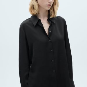 Satin finish flowy shirt