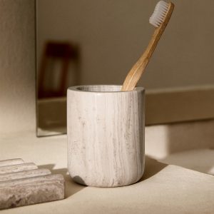 Marble bathroom glass