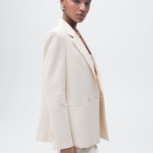 Straight-fit suit blazer