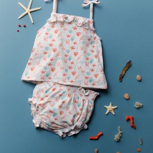 Printed swimming costume set