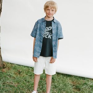 Denim Bermuda shorts