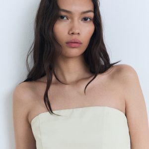 Strapless flared top