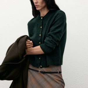 Knitted button cardigan