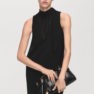 Bow cut-out detail dress