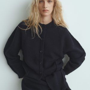 Straight-fit cardigan with buttons