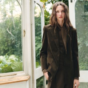 Velveteen jacket with pockets