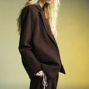 Straight-fit suit blazer